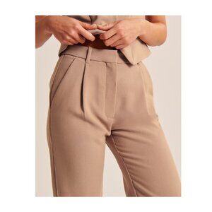Abercrombie & Fitch Tailored Straight Pant 6 Long / 28 Brown